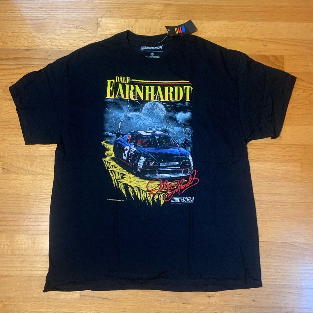 NASCAR Dale Earnhardt Graphic T Shirt Shirt Black XL New With Tags - Picture 1 of 5